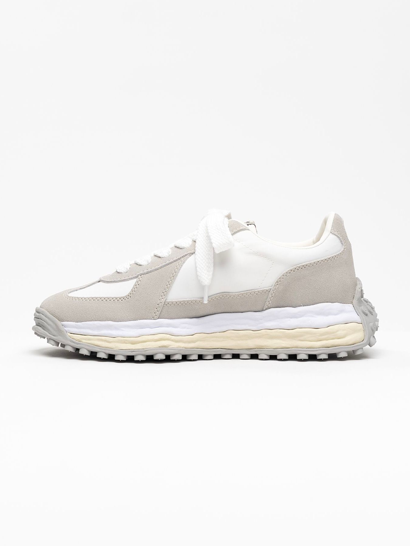 【26AW】 ラリー オリジナルソール ミックスマテリアル ローカットスニーカー / "LARRY" OG Sole Mix Material Low-top Sneakers / ホワイト