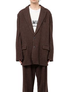 【25AW】シェニール ツイード ジャケット / CHENILLE TWEED JACKET / ブラウン