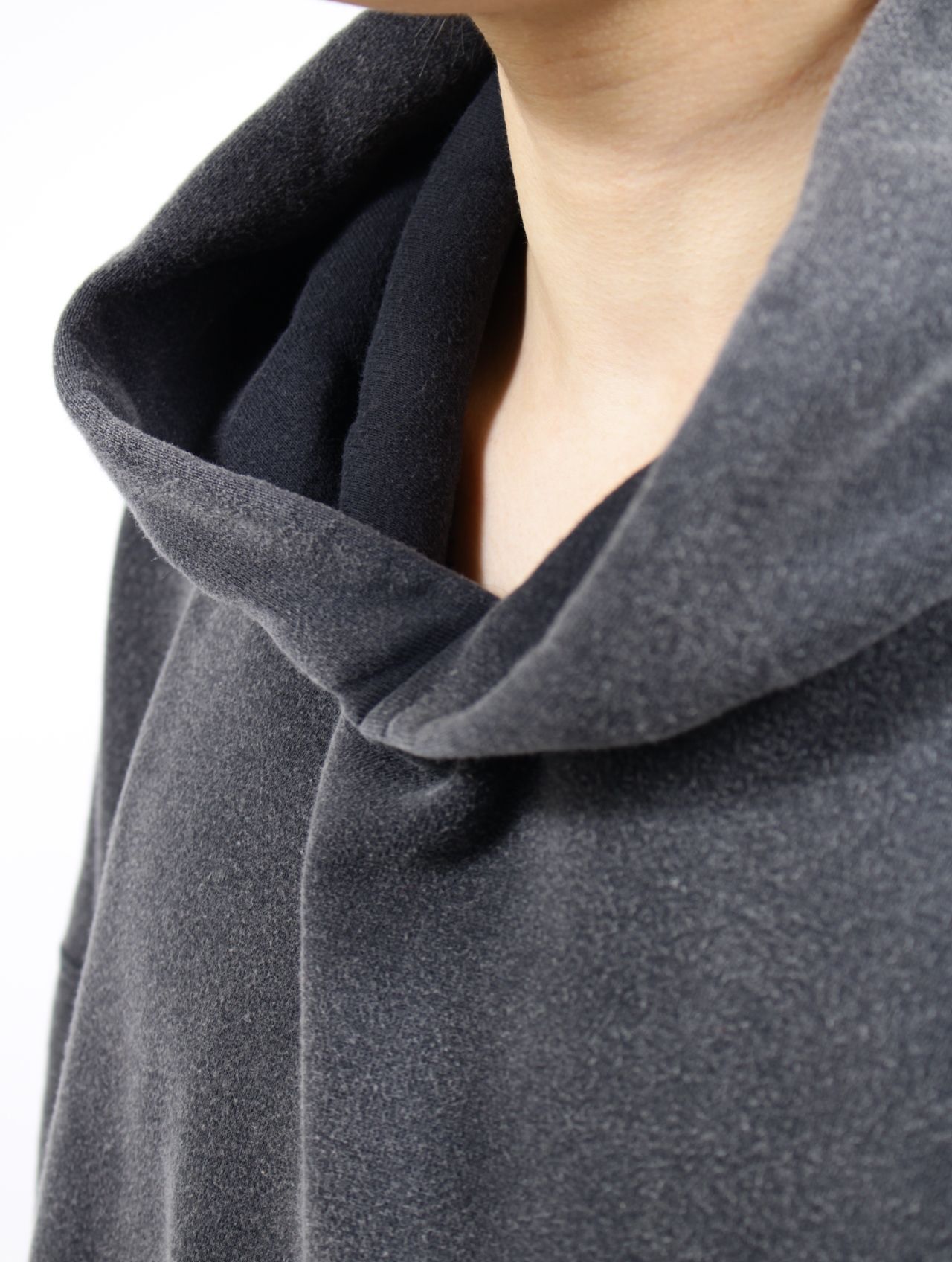 【25SS】2ウェイ プル フーディー パーカー / 2WAY PULL HOODIE / ブラック