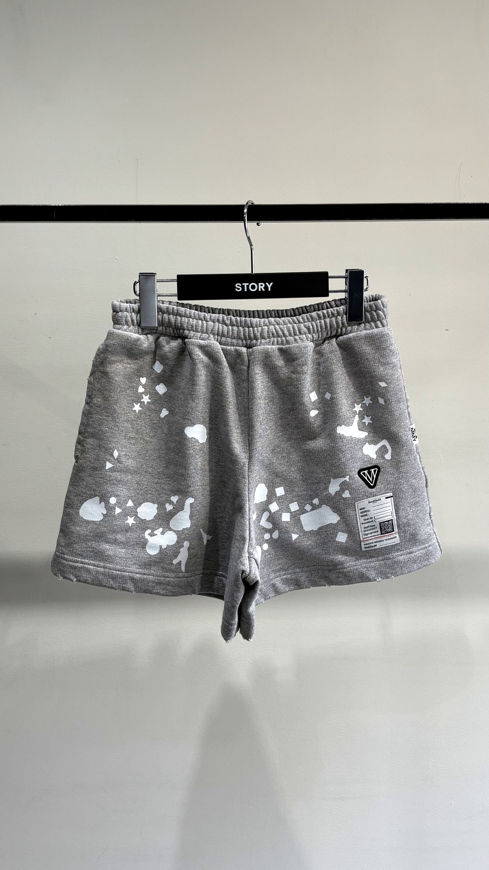 【26AW】シルエット キッズ ステッカー ショート パンツ / SILHOUETTE KIDS STICKER SHORT PANTS / グレー