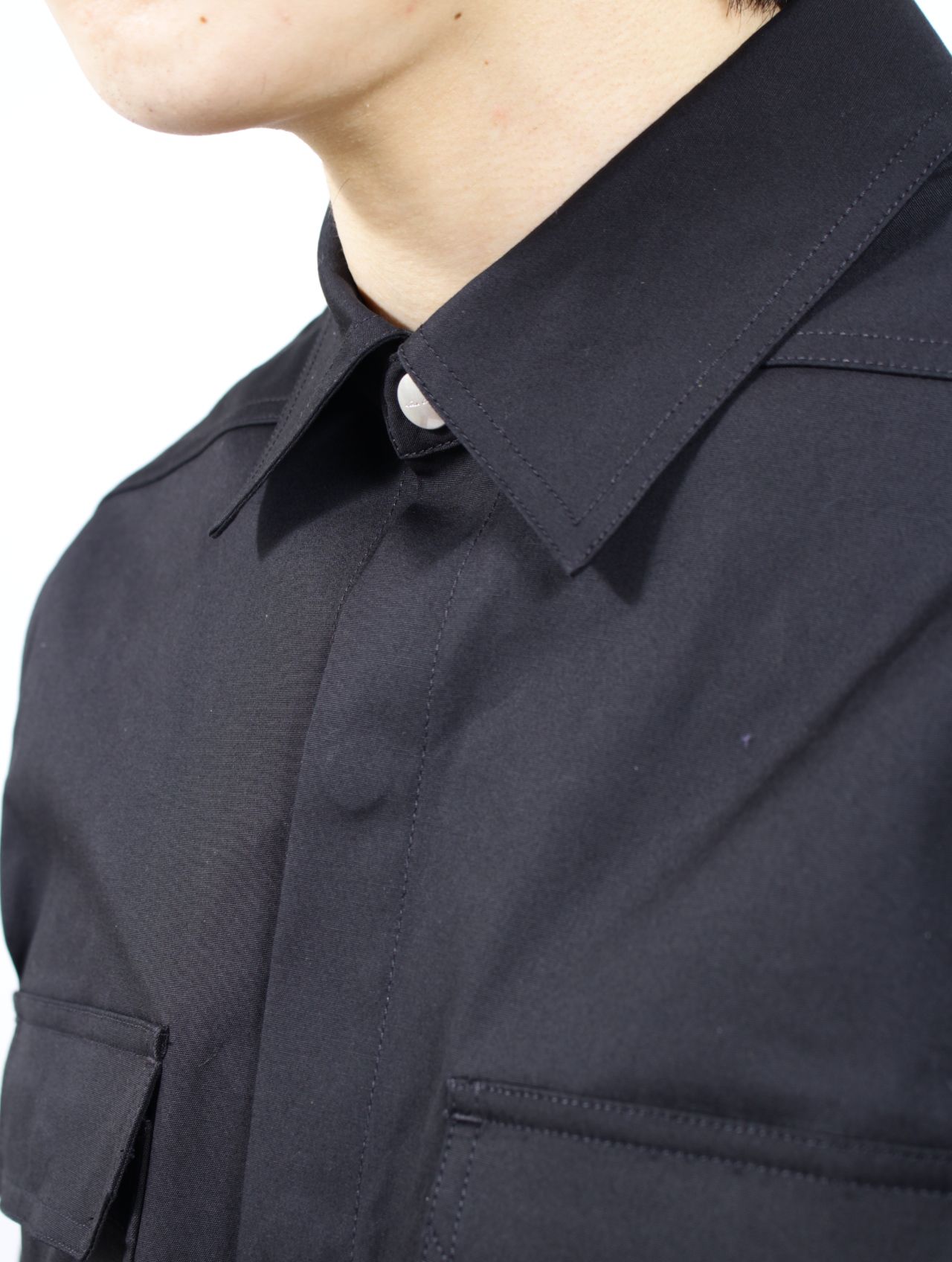 【26SS】アウターシャツ 長袖 / OUTERSHIRT / ブラック