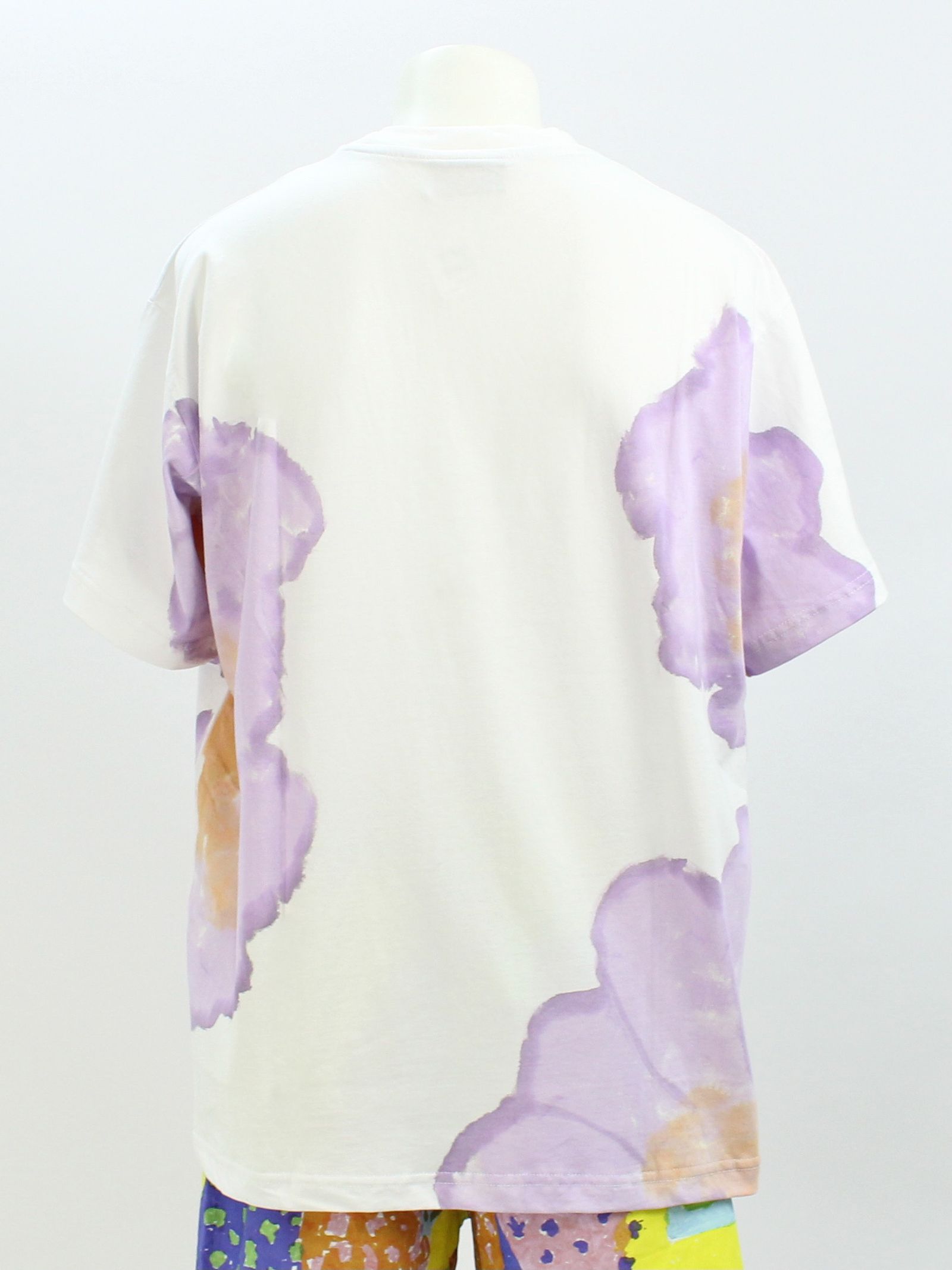 ランダムペイント Tシャツ / WATERCOLOR PAINT T-SHIRT / ホワイト × マルチ