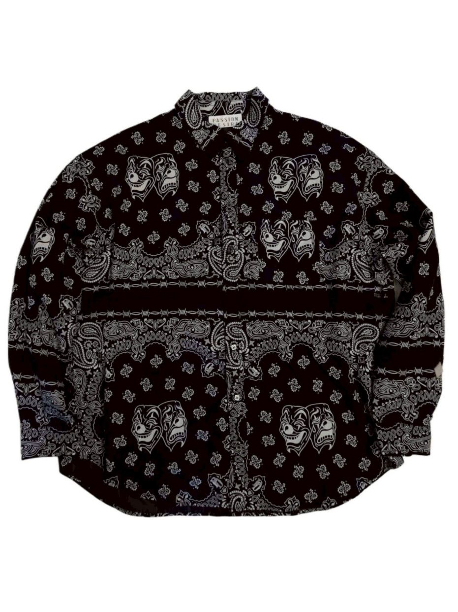 【26SS】コットン バンダナ シャツ ジャケット / COTTON BANDANA SHIRT JKT / ブラック