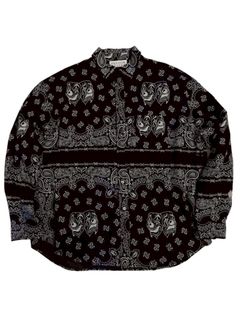 【26SS】コットン バンダナ シャツ ジャケット / COTTON BANDANA SHIRT JKT / ブラック