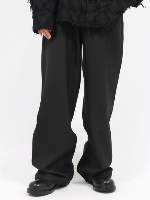 【25AW】ウールツイル ジロ トラウザー スラックス パンツ / JIRO TROUSER / ブラック