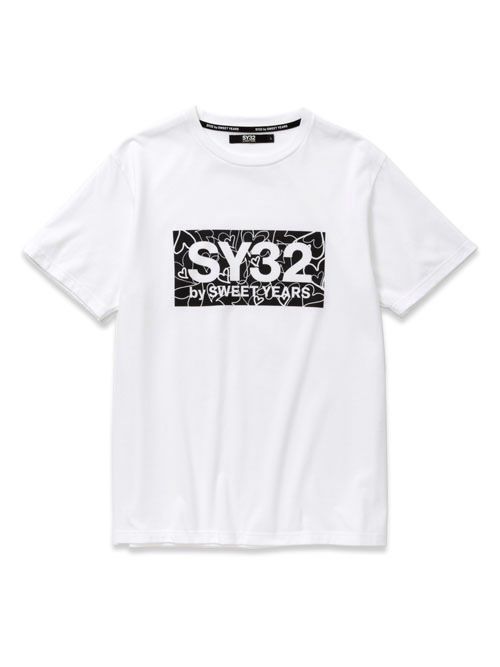 SY32 by SWEET YEARS - 【23SS】ハート ボックスロゴ Tシャツ / HEART