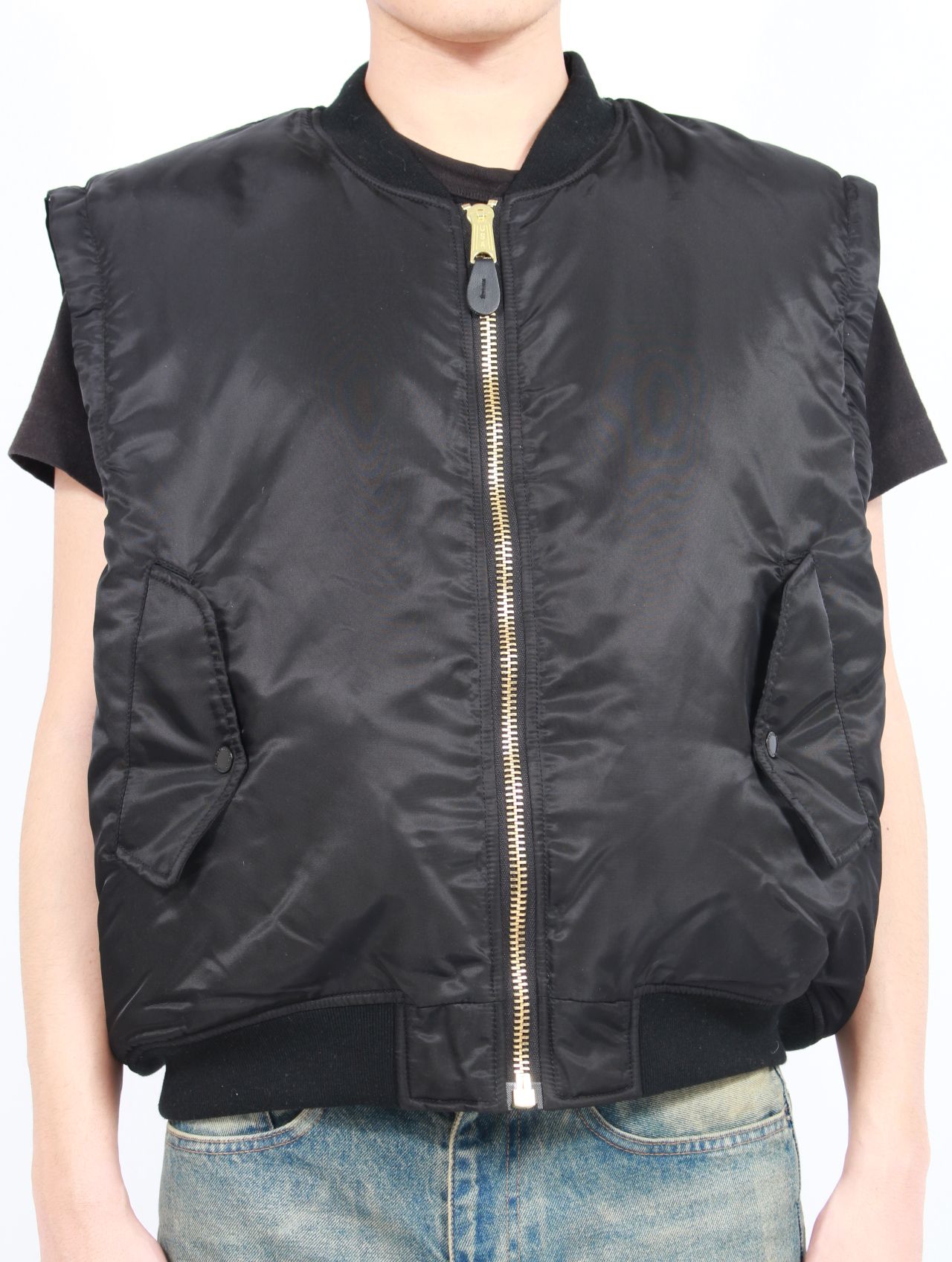 【25SS】Hiroki Tsukuda ブラフィック 転写 FOSTEXコラボ 4WAY リバーシブル ボンバー ジャケット / × FOSTEX 4WAY BOMBER JACKET / ブラック