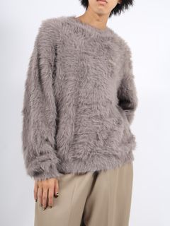 シャギー ニット プルオーバー / SHAGGY KNIT PULLOVER / ブラウン