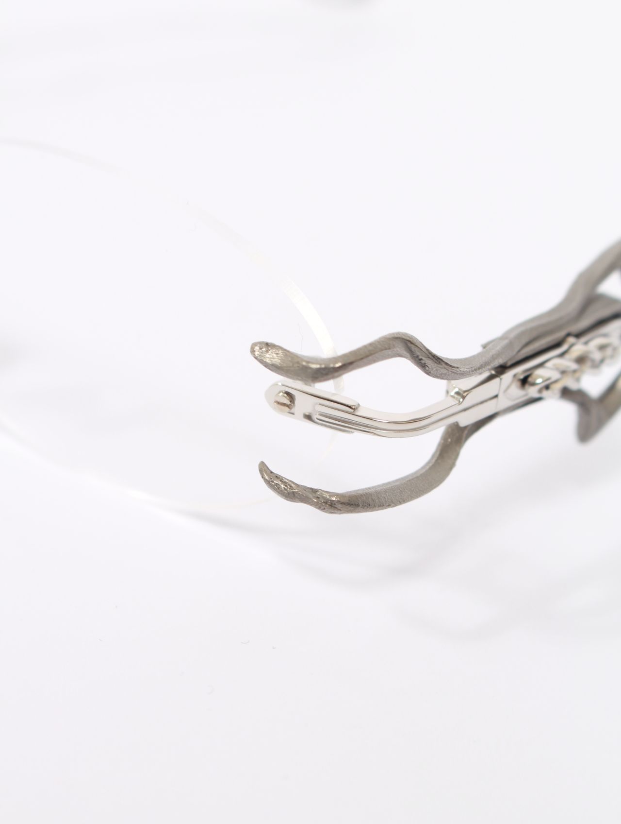 【25AW】世界100本限定生産 NRVSS コラボレーション アイウェア01 リムレス メガネ 眼鏡 ブロリー / xNRVSS EYEWEAR01 'BROLY / シルバー