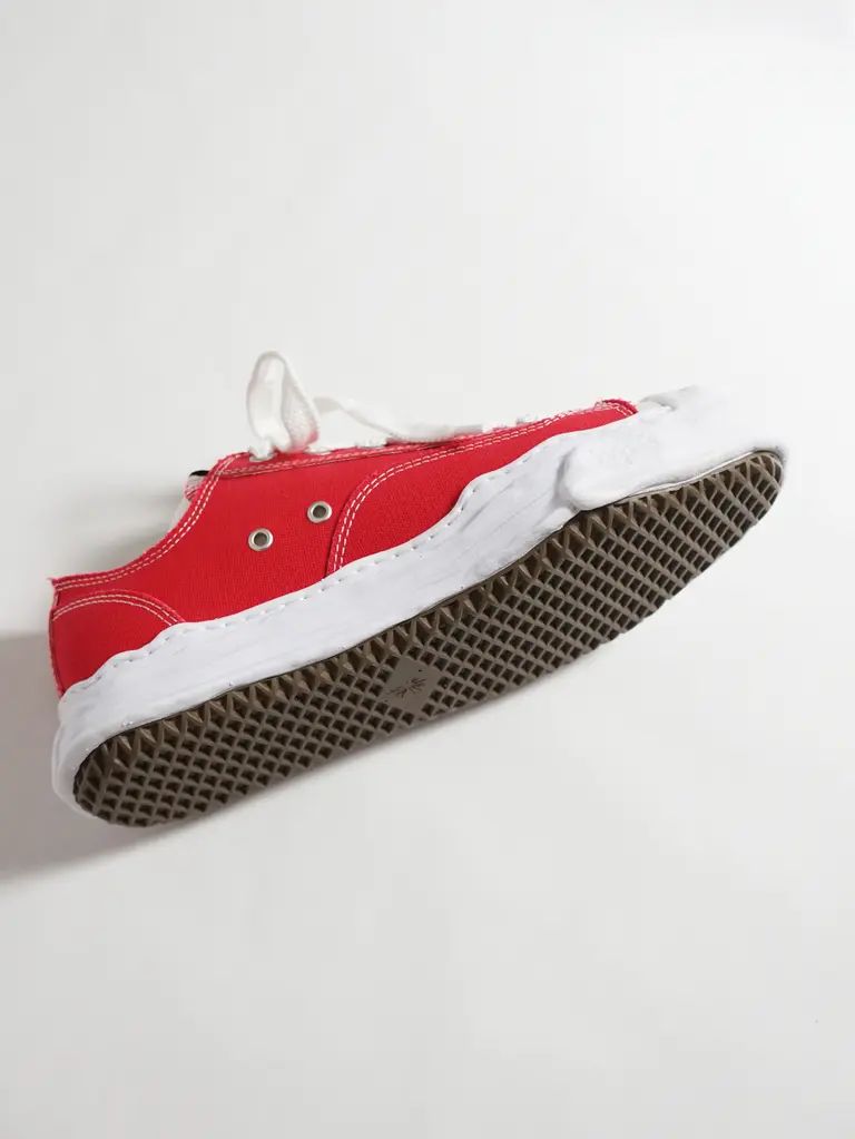"ハンク" キャンバス ローカット スニーカー / HANK LOW CANVAS SNEAKER / レッド