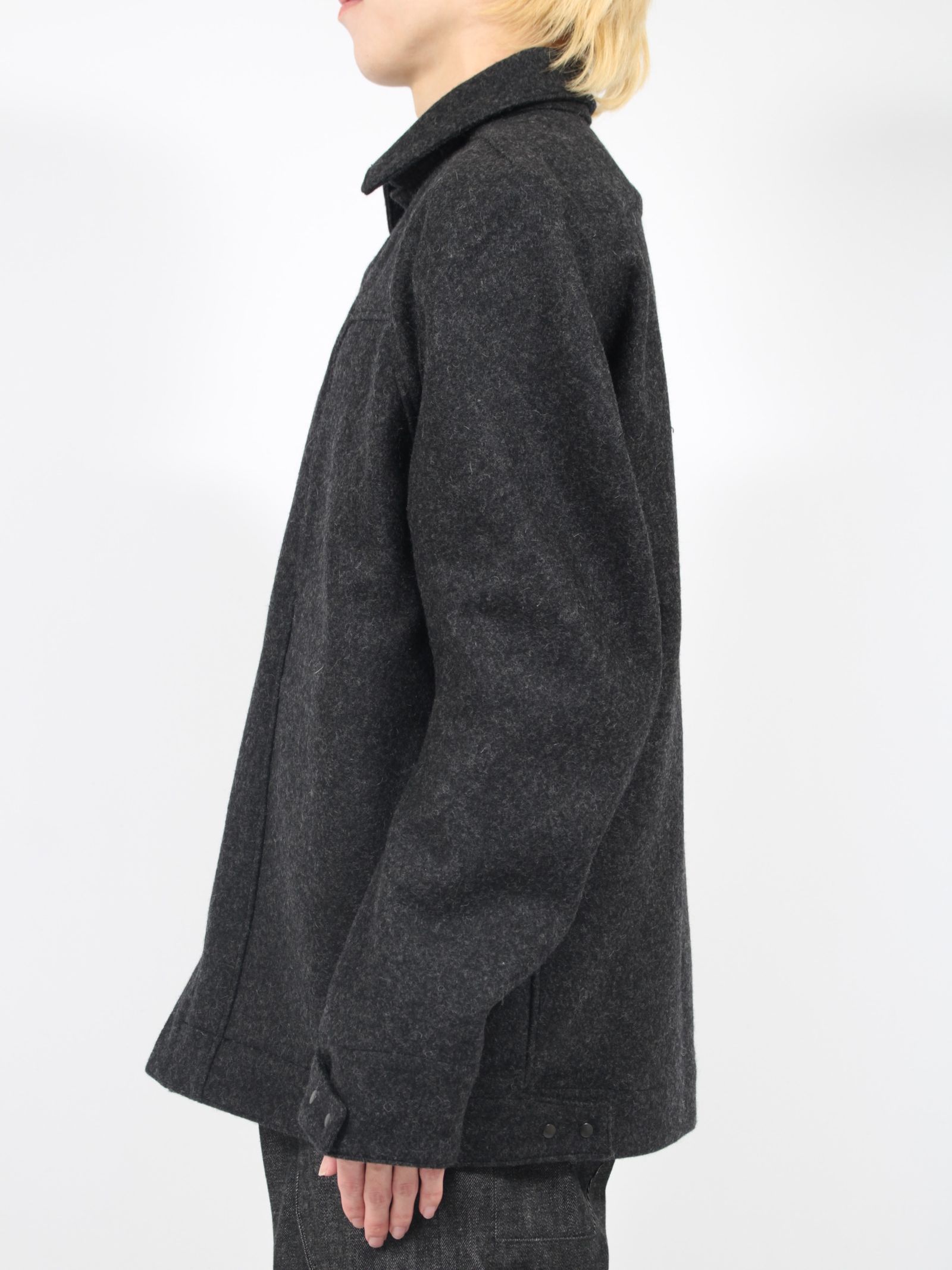 【24AW】6ポケット パネル メルトン ワークジャケット / 6POCKET PANEL MELTON WORK JACKET / ブラック