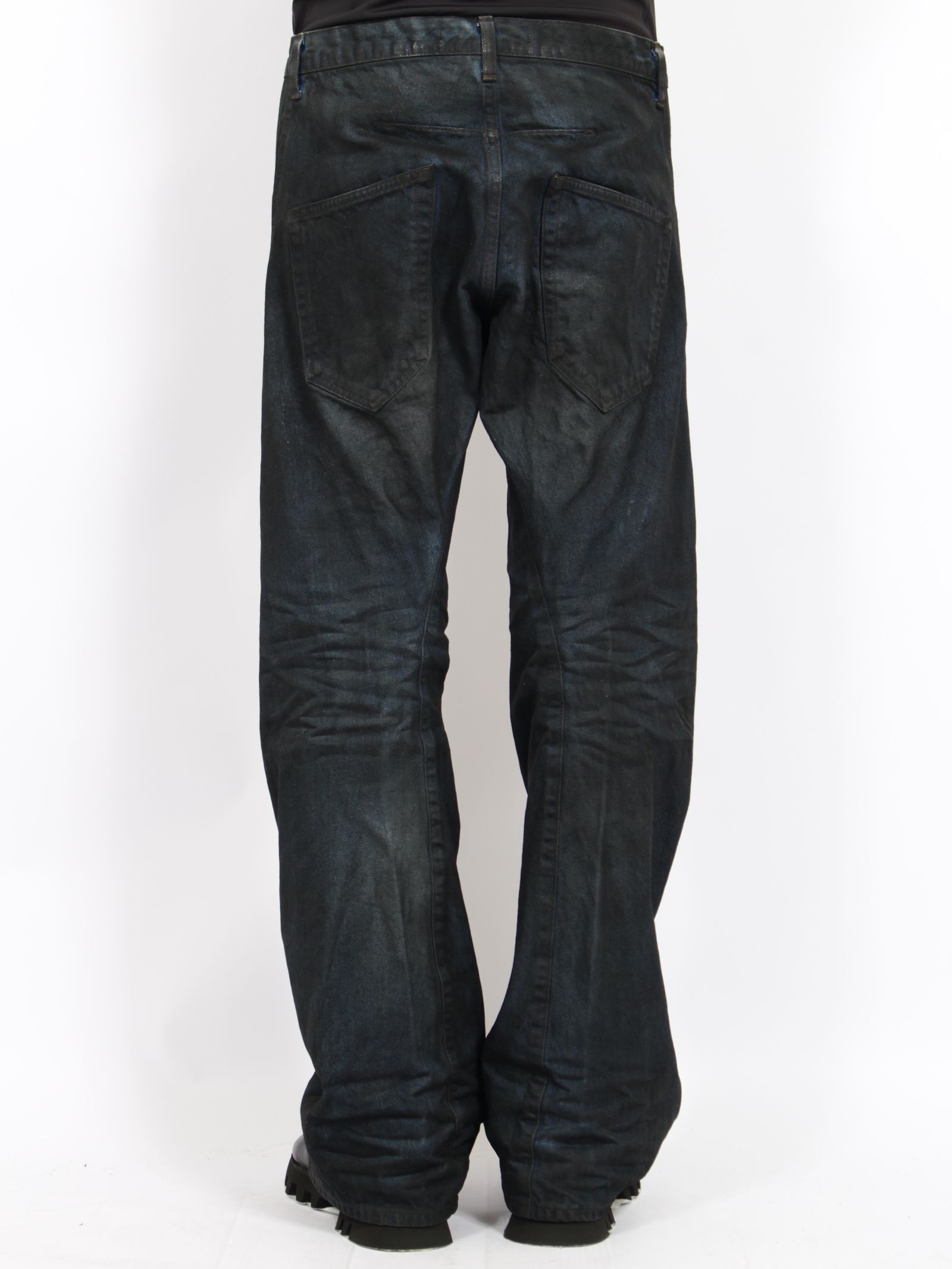 【26AW】3D ツイステッド ジーンズ デニム パンツ コーティング加工 デニム / 3D TWISTED JEANS / LUSTER COATED INDIGO(インディゴ)