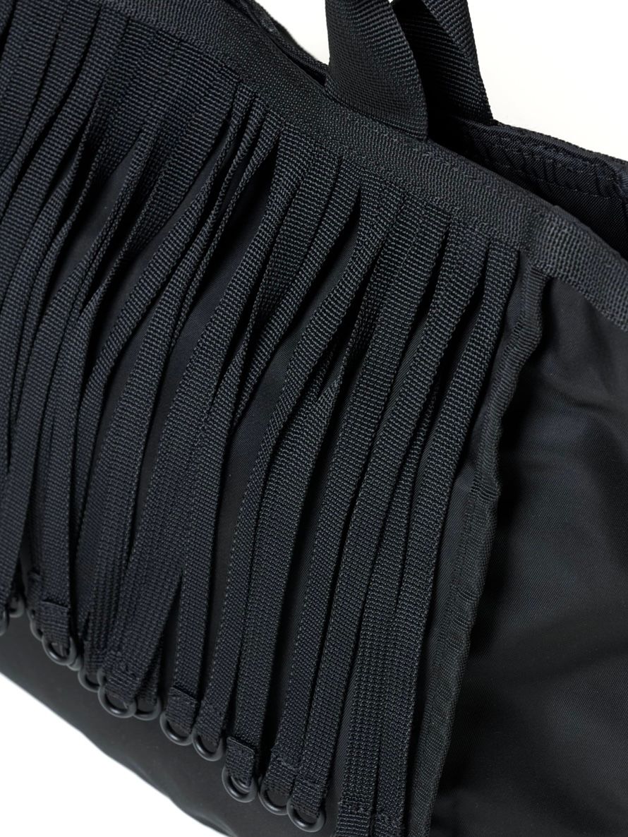 テープフリンジ バッグ / TAPE FRINGE BAG (LARGE) / ブラック