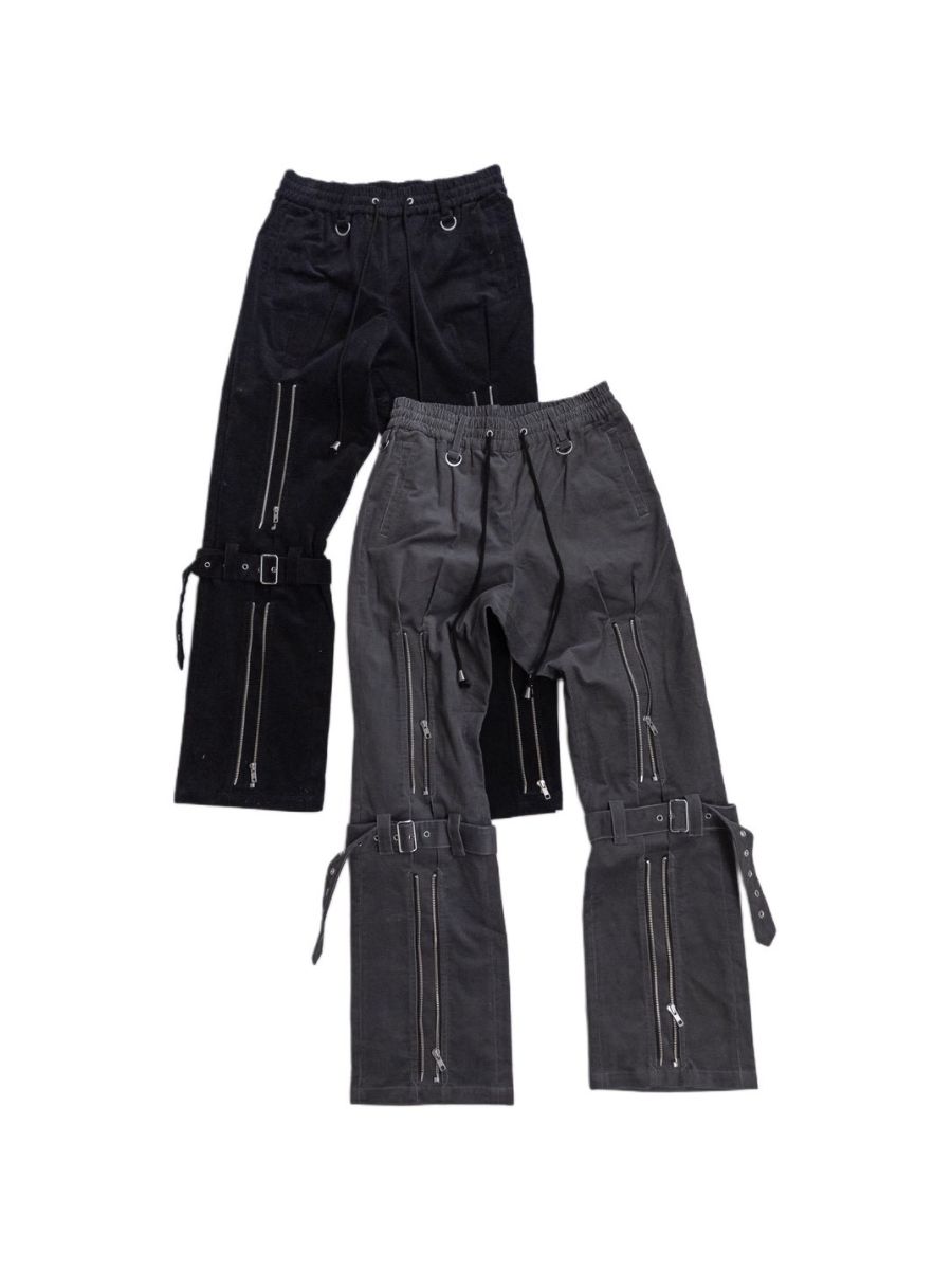 【26AW】コットン コーデュロイ ボンデージ イージー トラウザーズ / COTTON CORDUROY BONDAGE EASY TROUSERS / ブラック