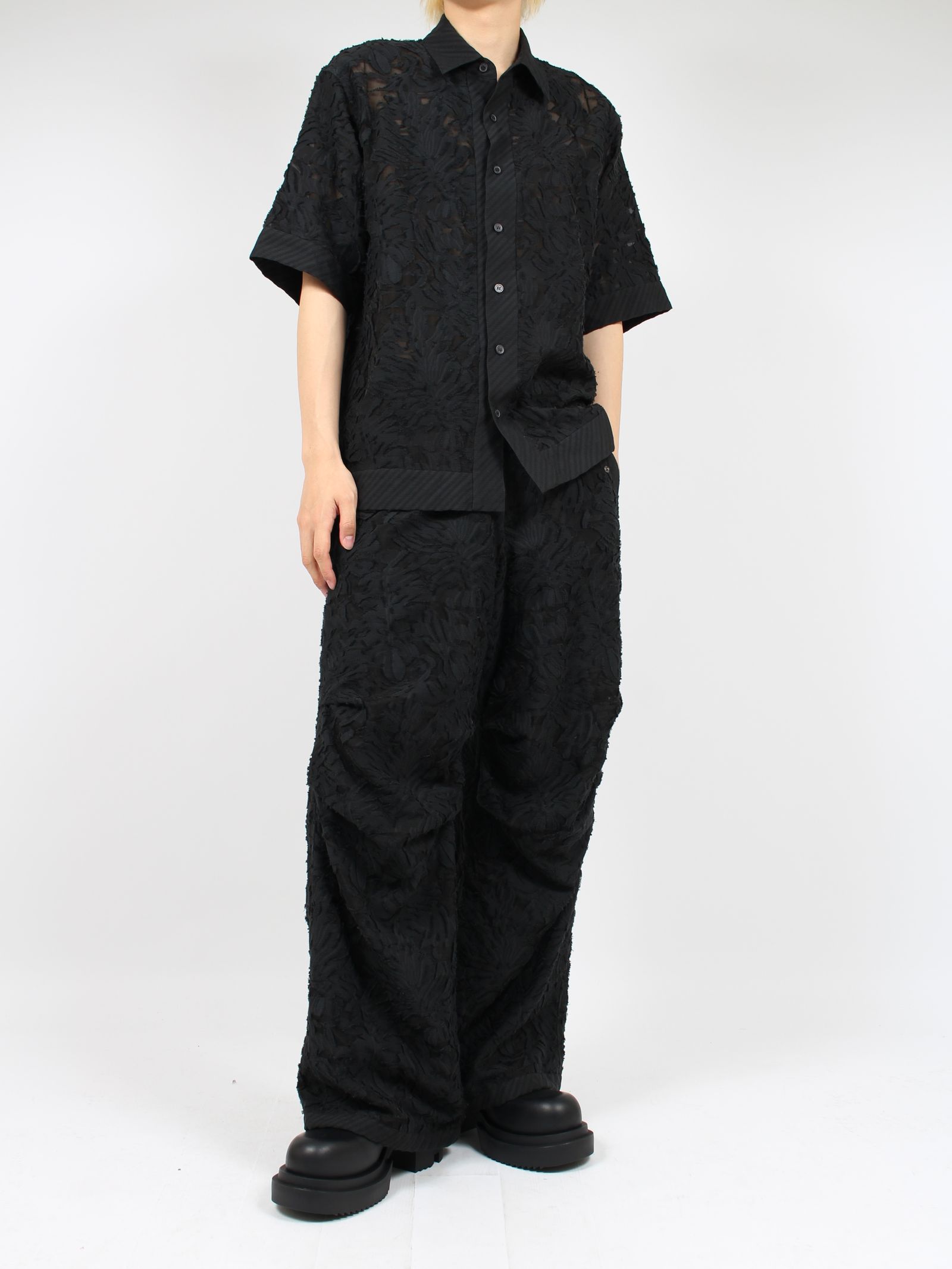 TAAKK - 【24SS】ジャカード シャツ / JACQUARD SHIRT / グリーン | STORY