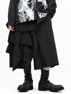 【25SS】フリル ショート パンツ / RUFFLE  SHORTS / ブラック