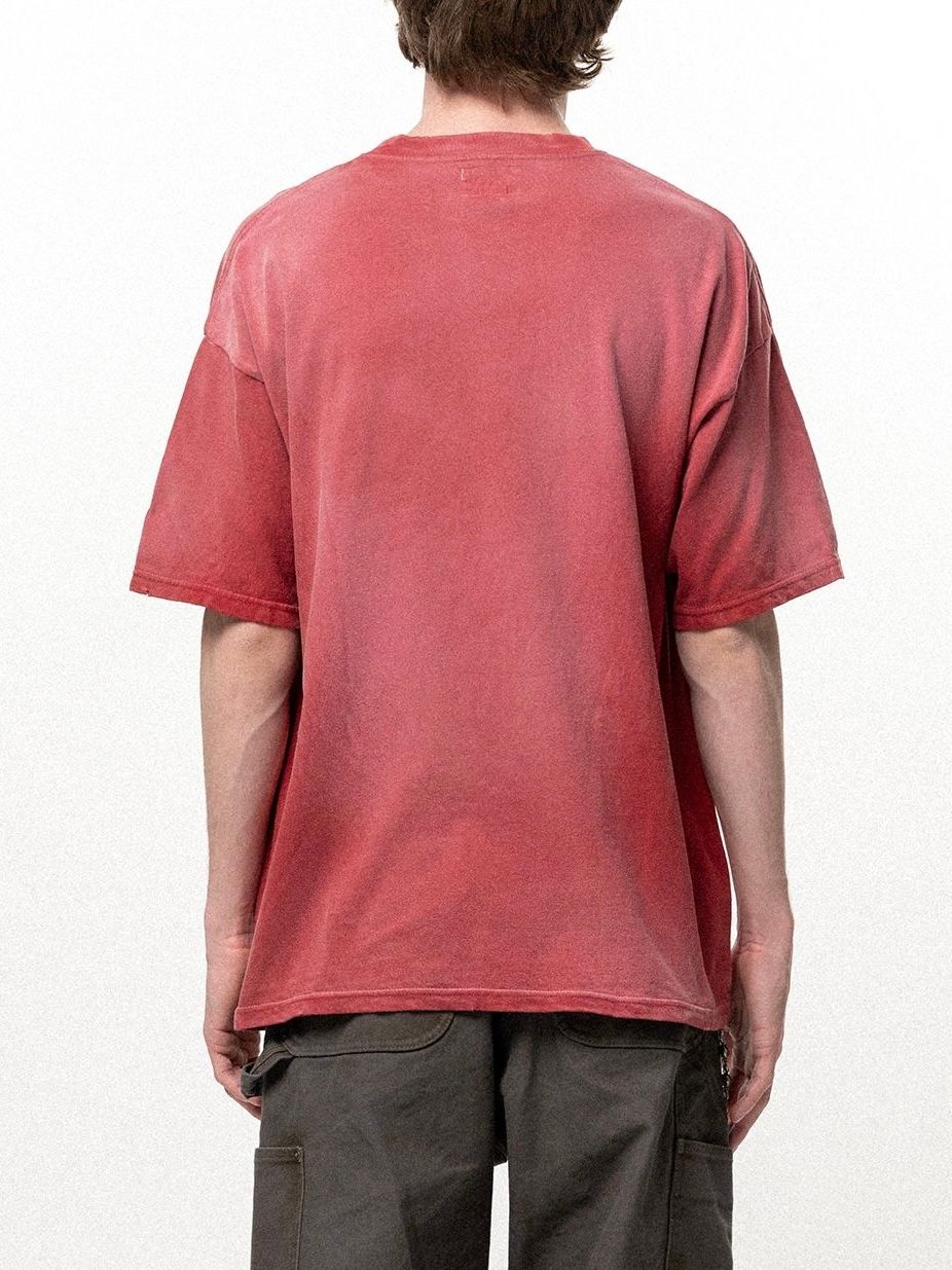 【26SS】”コヨーテ エンジェル”  ポケット ヴィンテージ 半袖 Tシャツ / "COYOTE ANGEL" POCKET TEE / レッド