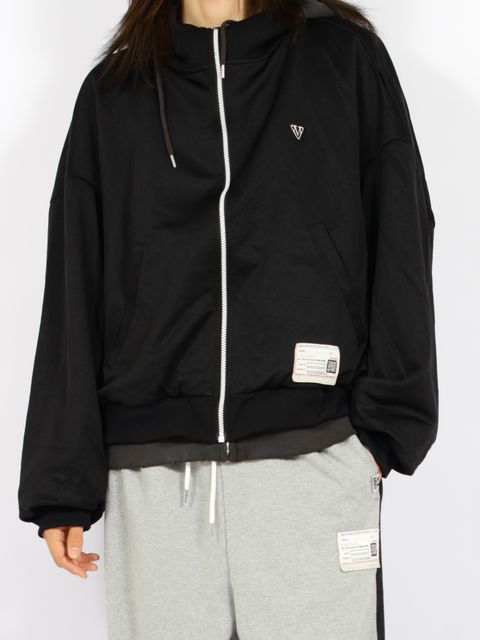 【26AW】トラック ジャケット レイヤード スウェット パーカー / TRACK JACKET LAYERED / ブラック