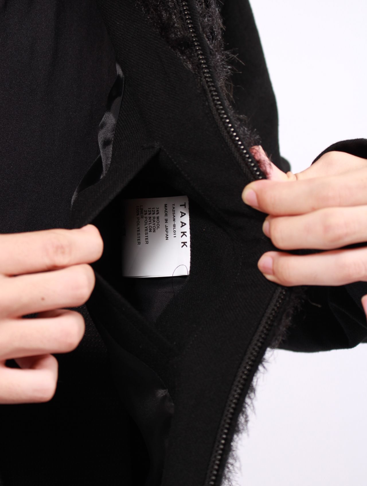 【25AW】ジップアップ ブルゾン / ZIP BLOUSON / ブラック
