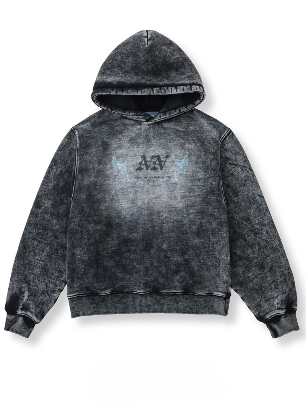 【25SS】フェイデッド ブリーチ フーディー / FADED BLEACH HOODIE / ブラック