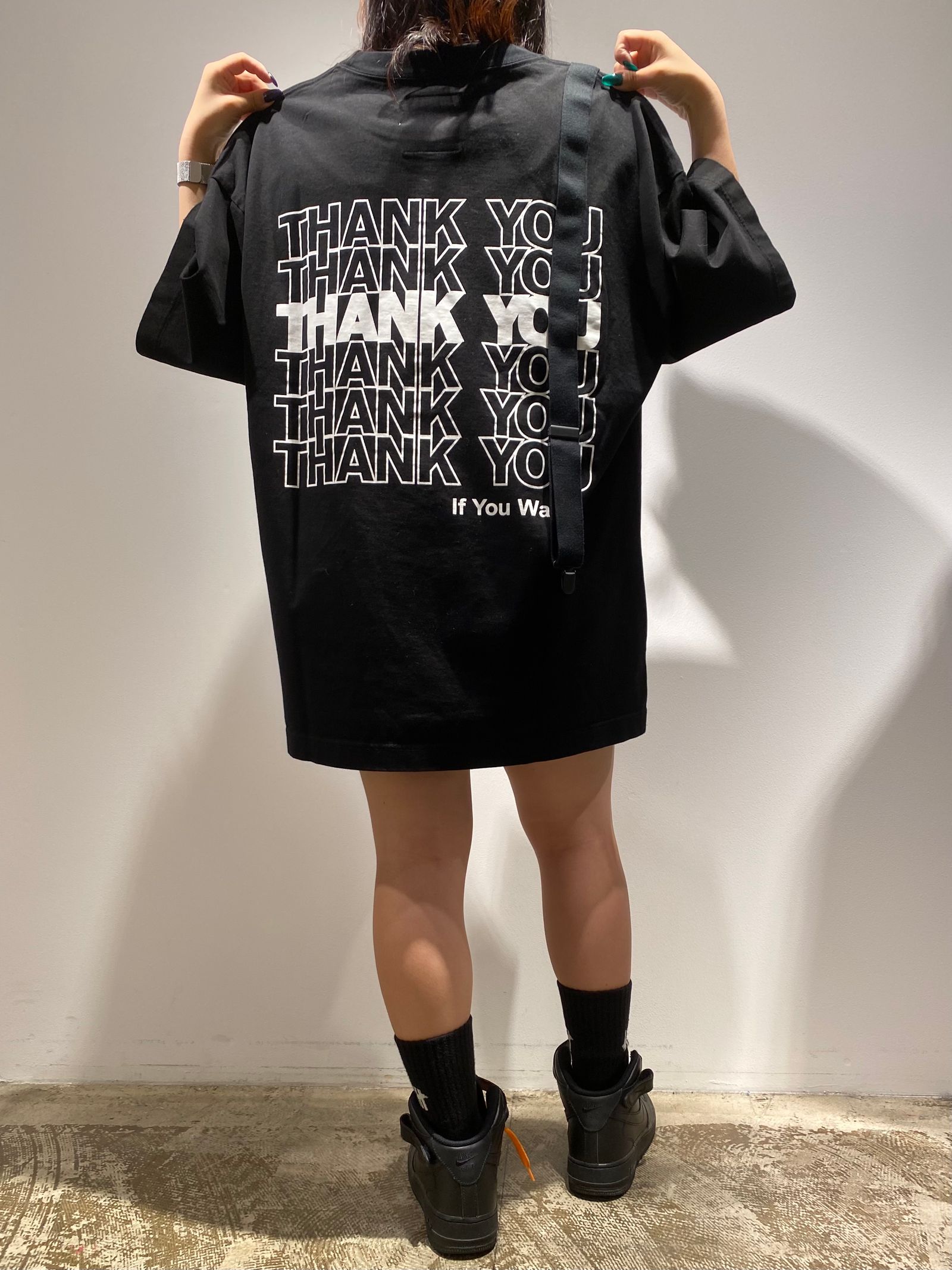maison miharayasuhiro サスペンダー Tシャツ 46 BK Maison MIHARA YASUHIRO（メゾンミハラヤスヒロ）の「【Maison