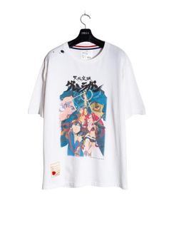 天元突破グレンラガン キービジュアル ティー 半袖 Tシャツ / GURREN LAGANN KEY VISUAL TEE / ホワイト