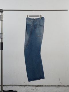 【26SS】3D ツイステッド ワイド レッグ ジーンズ / 3D TWISTED WIDE LEG JEANS / VINTAGE FADED INDIGO(インディゴ)