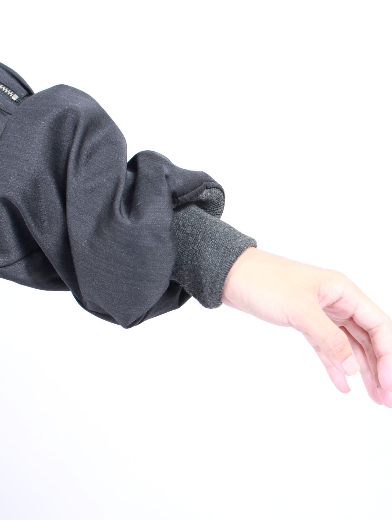 【25AW】クロップド ボンバージャケット / CROPPED BROAD BOMBER / SUITING GREY(ダークグレー)