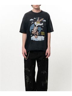【26SS】”コヨーテ エンジェル”  ポケット Tシャツ / "COYOTE ANGEL" POCKET TEE / ブラック