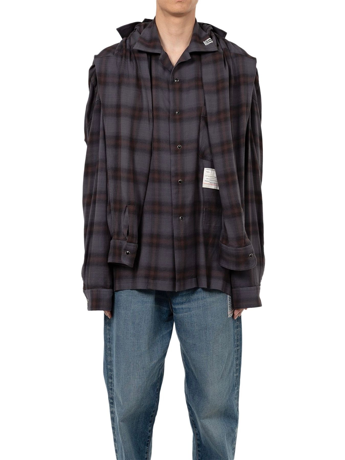 Maison MIHARA YASUHIRO - 【25AW】ショール レイヤード シャツ