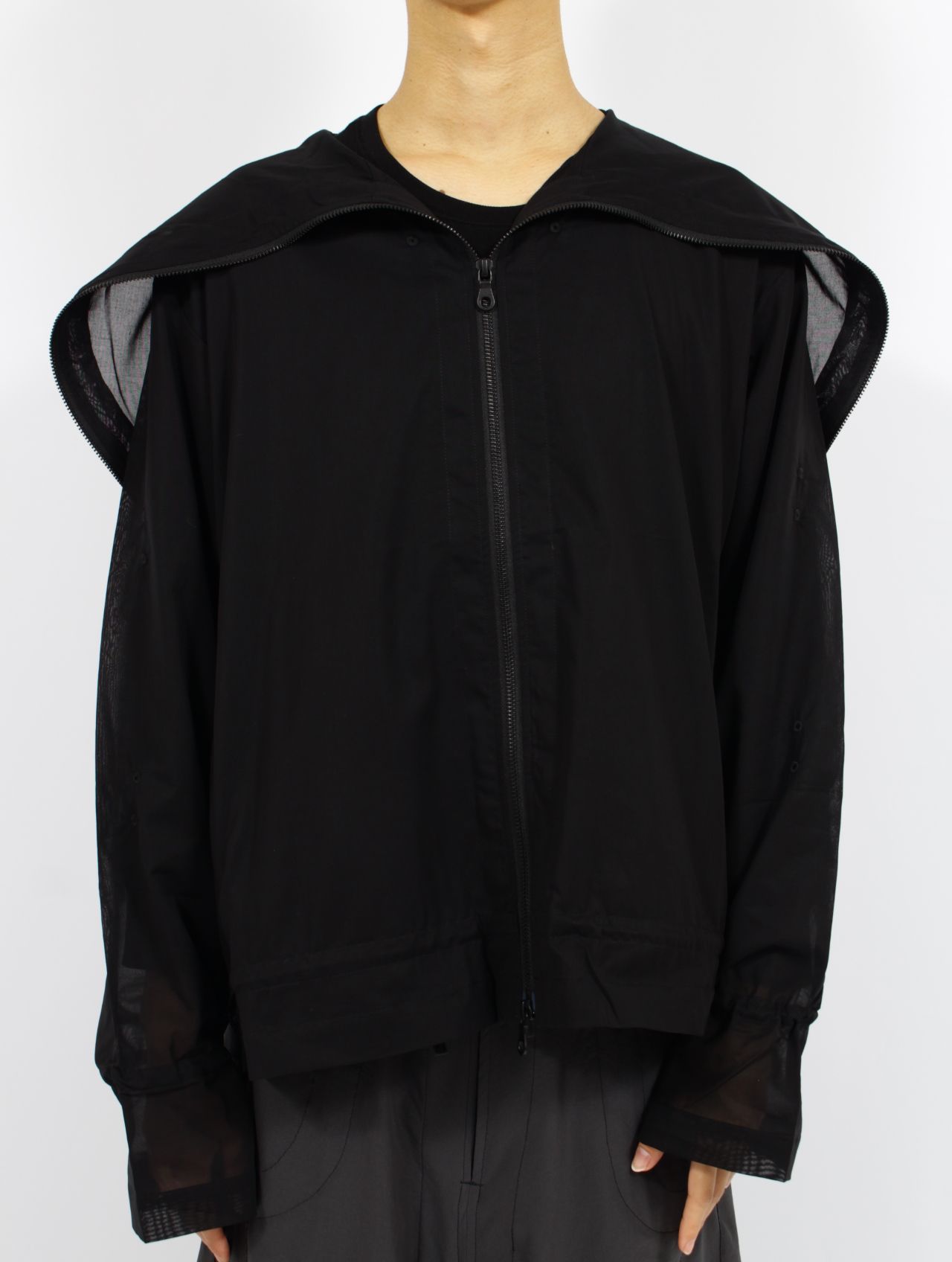 JIAN YE hoodie 22aw フーディー　ジェンイェ JIAN YE（ジェンイェ）の「MESH HOODIE 参（パーカー）」 - WEAR