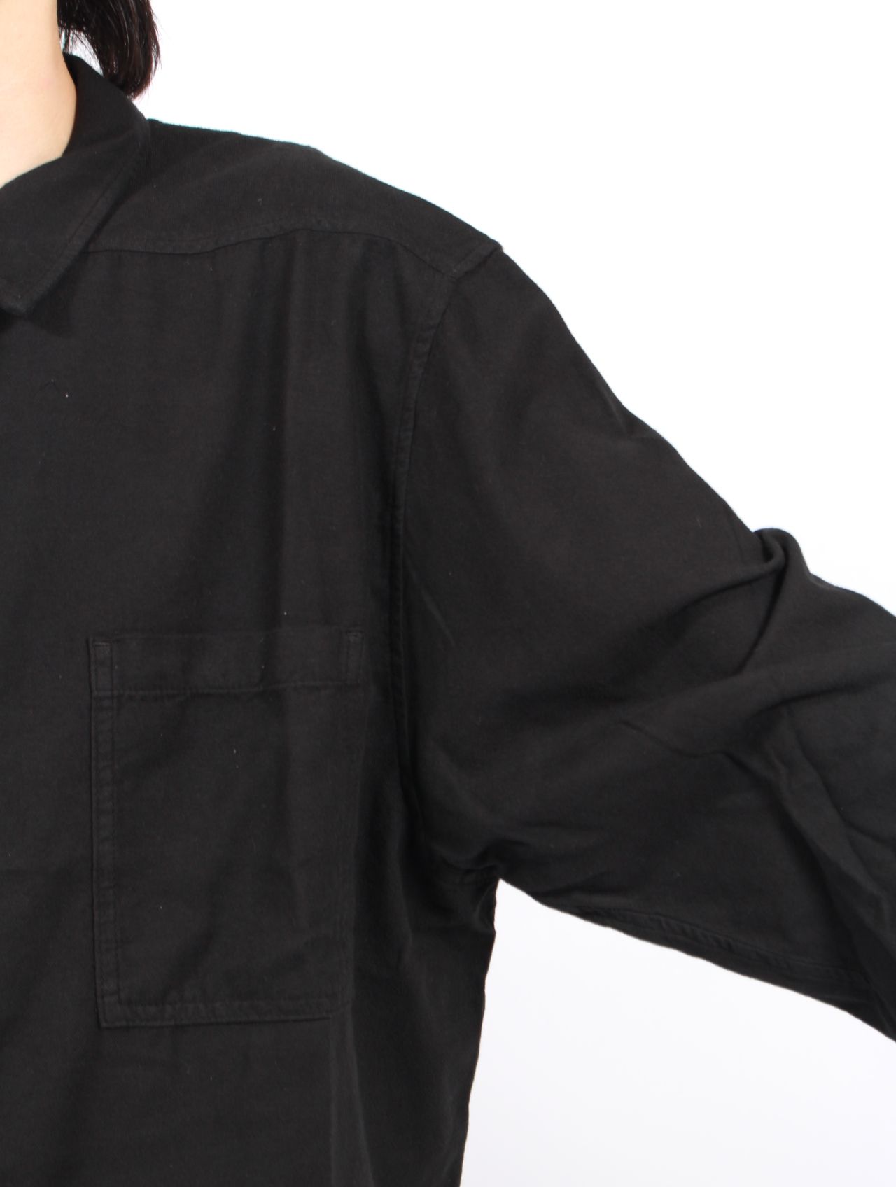 【25AW】ジャンボ アウター シャツ / JUMBO OUTERSHIRT / ブラック