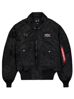 【25AW】ALPHA コラボ スパイク フライト ジャケット / TC × AL CWU 45/P FLIGHT JACKET (SPIKE VERSION) / ブラック