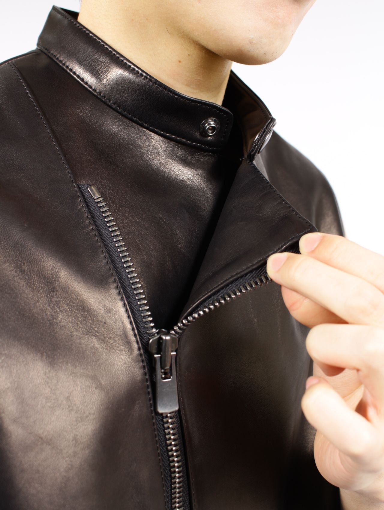 【26SS】レザー ベスト / LEATHER VEST / ブラック