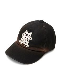 【25SS】"カミヤ" ディストレスド キャップ / “KMY”DISTRESSED CAP / ブラック