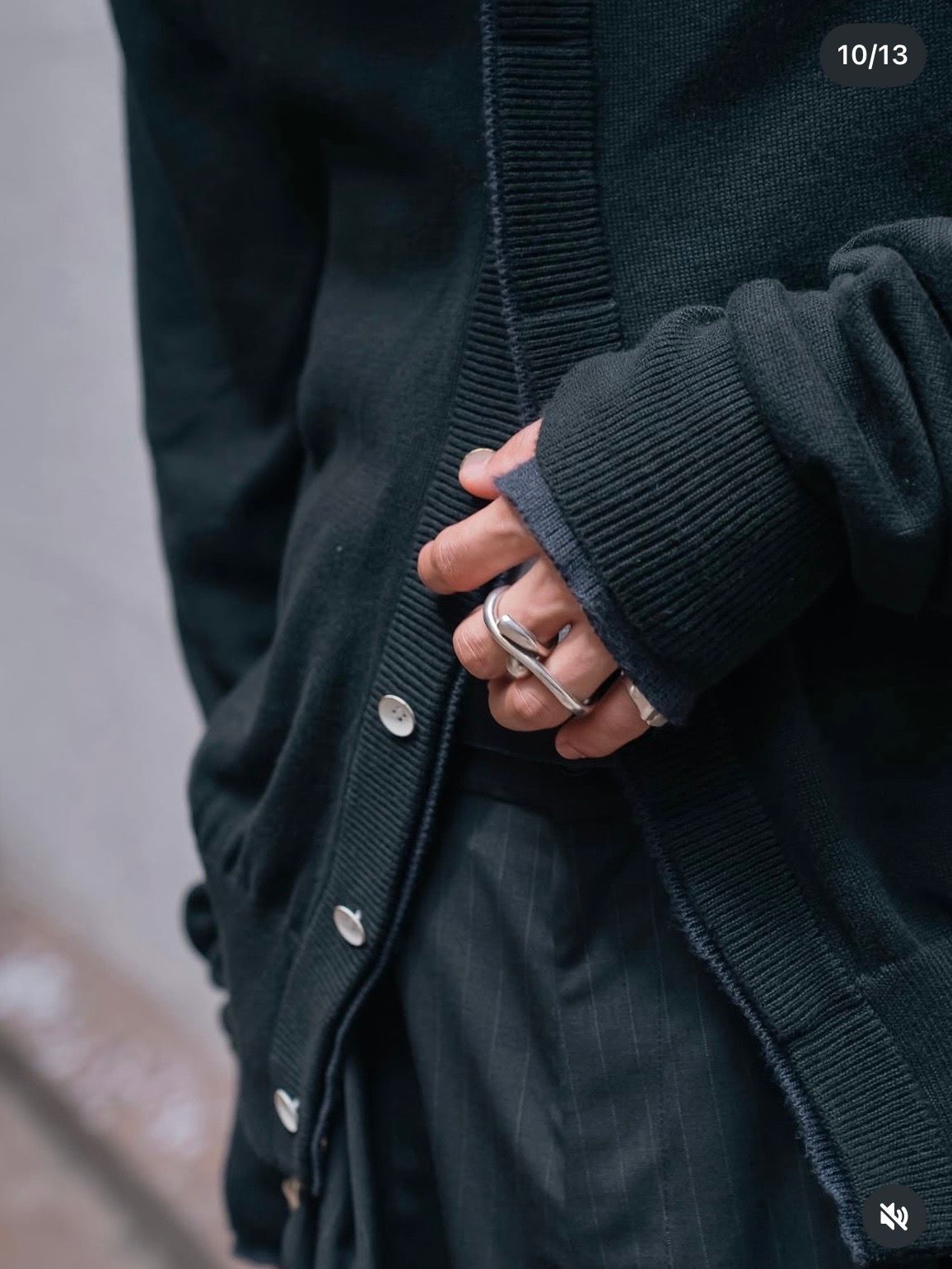 【26AW】コンパクト ライナー カーディガン / COMPACT LINER CARDIGAN .16 / ブラック