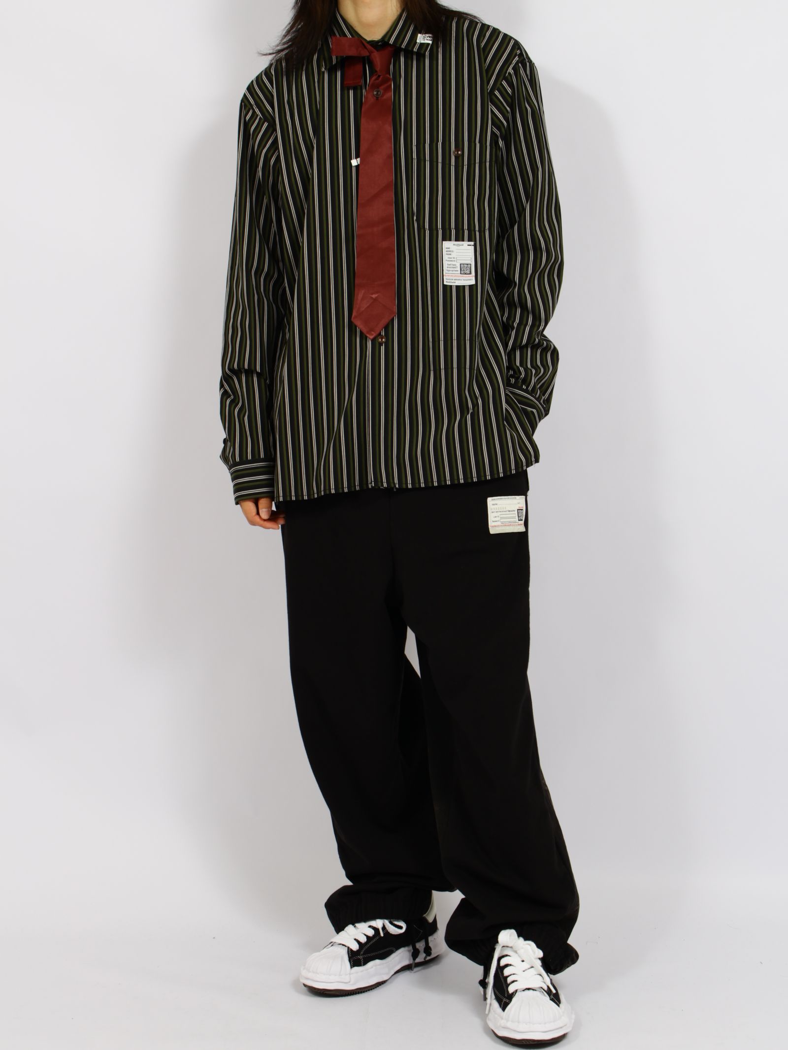 【26AW】 アタッチド タイ ロングスリーブ シャツ / ATTACHED TIE L/S SHIRTS / ブラック