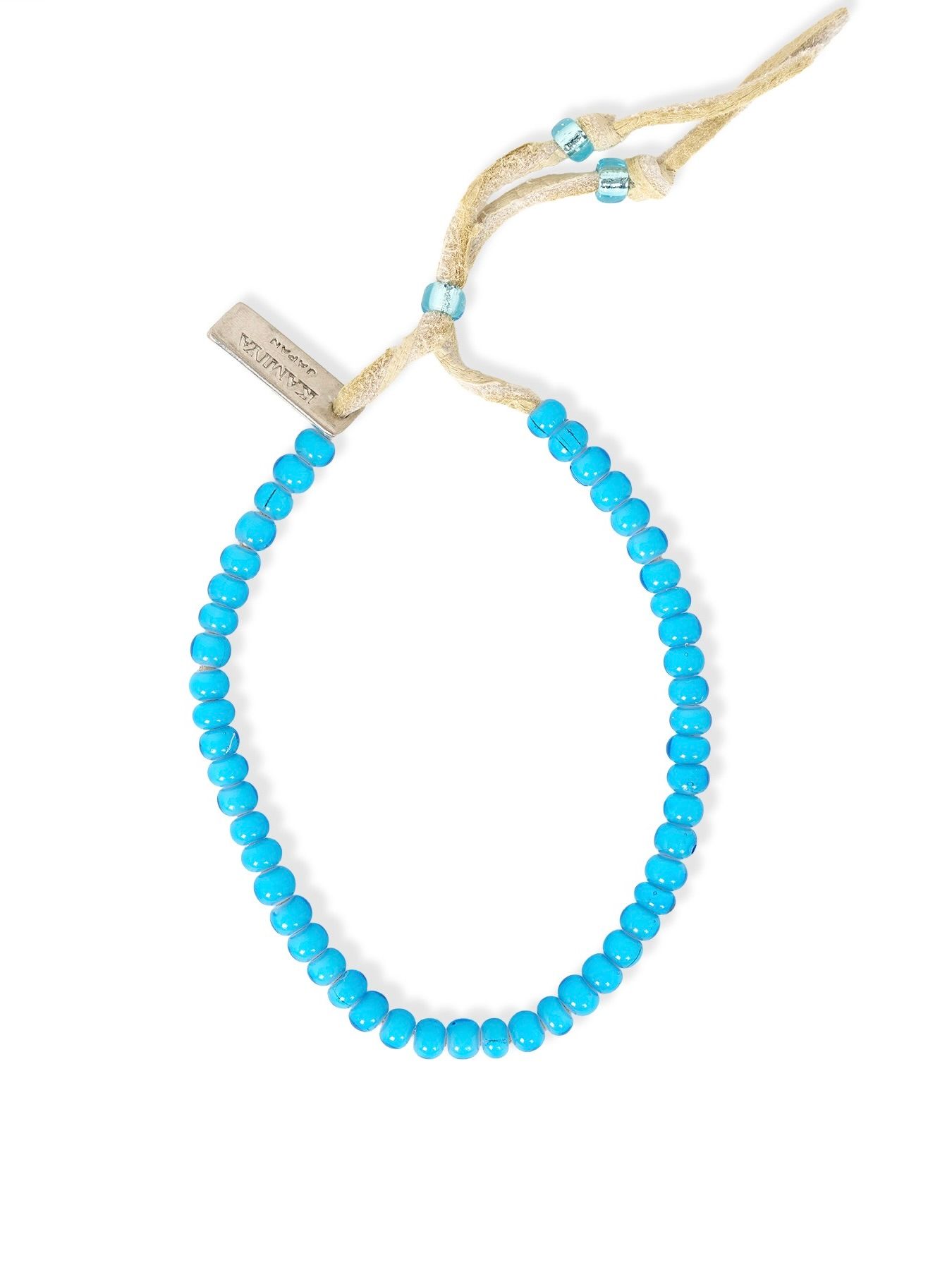 【25AW】グラス ビーズ ブレスレット / GLASS BEADED BRACELET / アクア