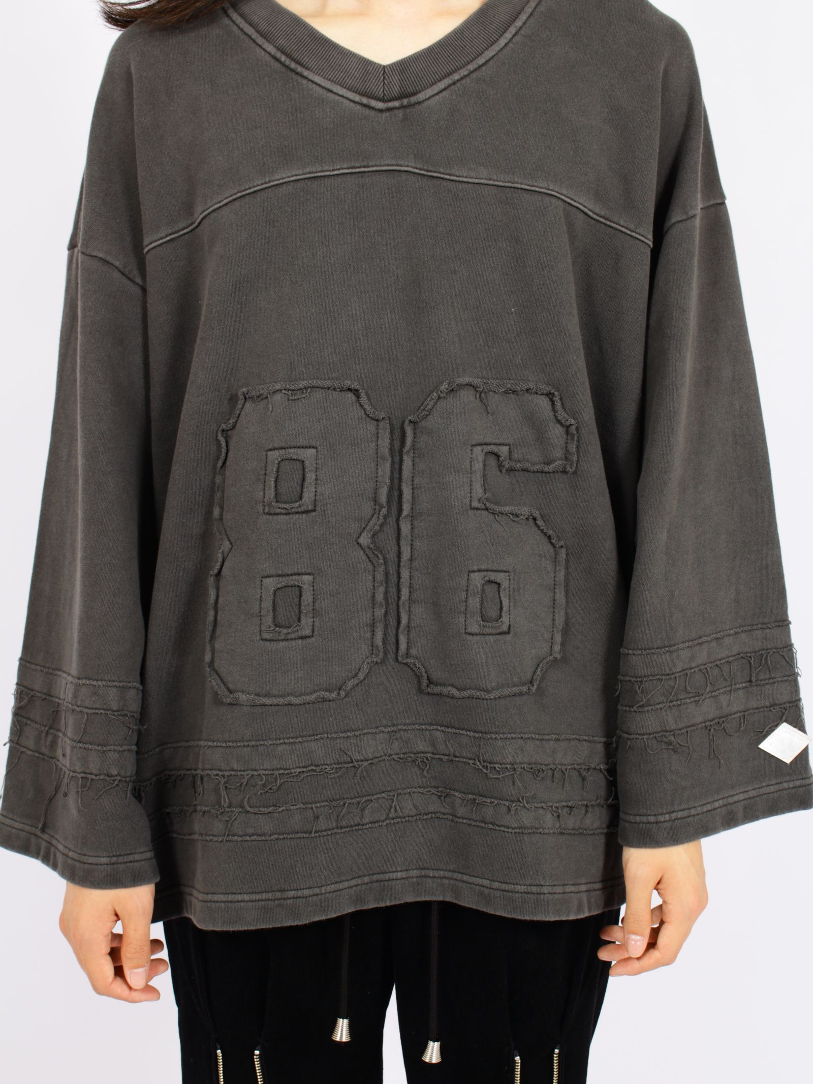 【26AW】 コットン ホッケー ジャージー チーム 長袖 プルオーバー / COTTON HOCKEY JERSEY'TEAM / ブラック