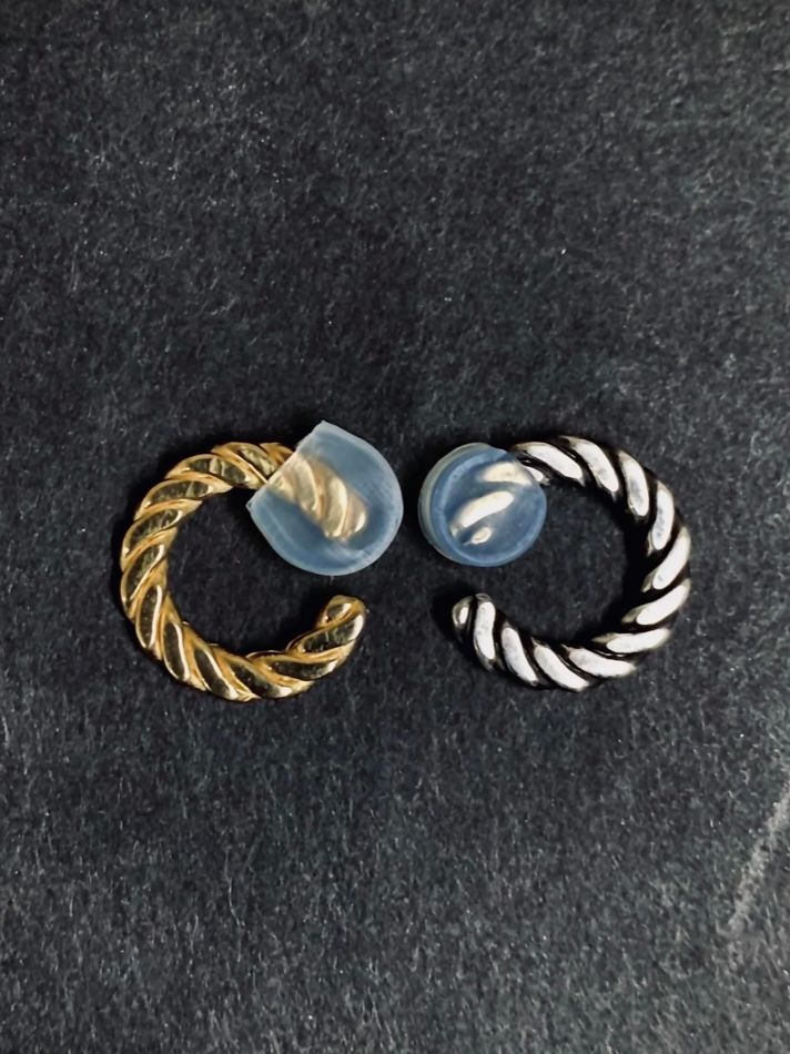 プレス イヤーカフ 片耳 / PRESS EARCUFF (MEDIUM) SV / シルバー