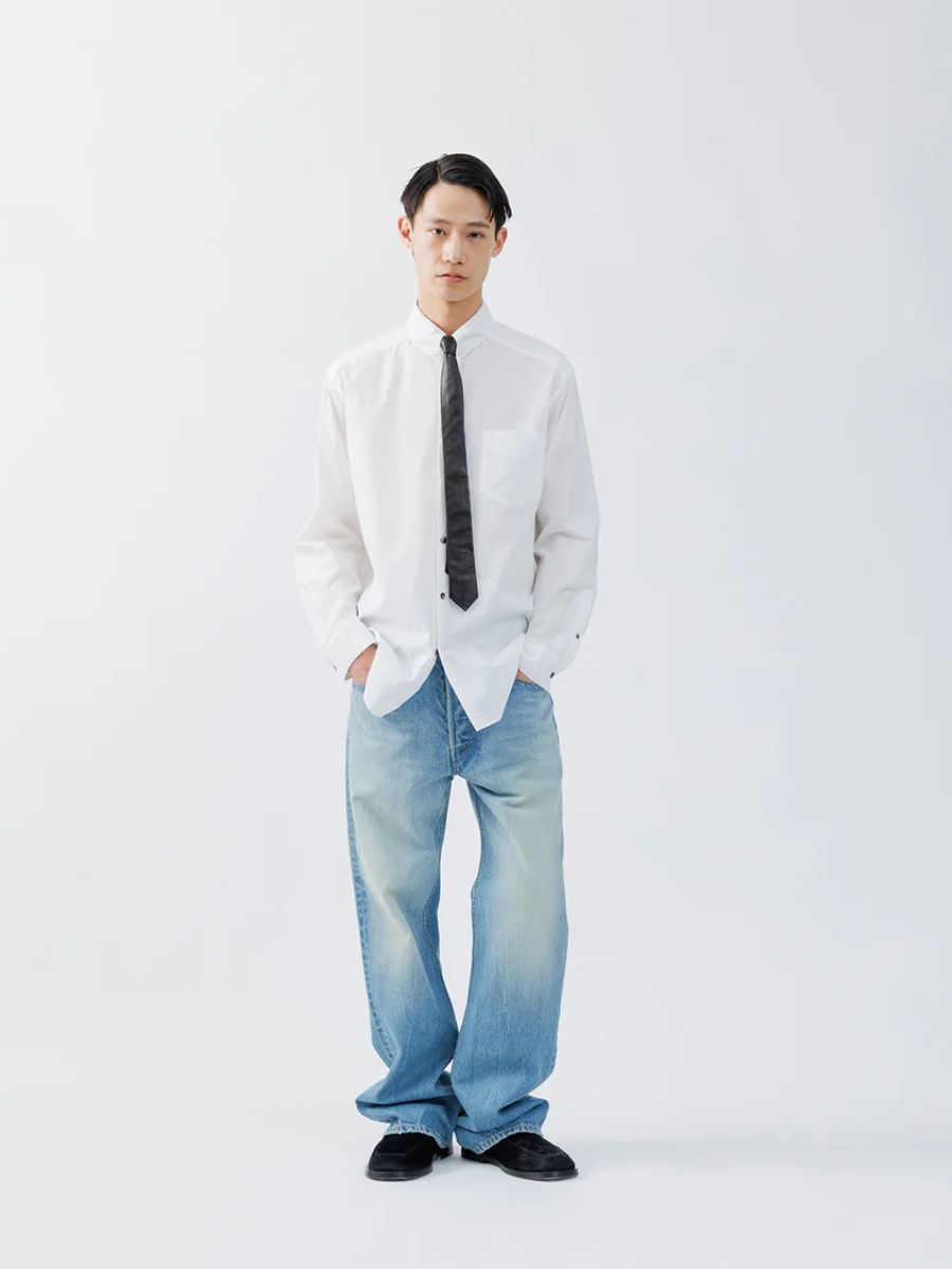 【26AW】 レギュラー フィット タブ カラー シャツ / REGULAR FIT TAB COLLAR SHIRT / ホワイト