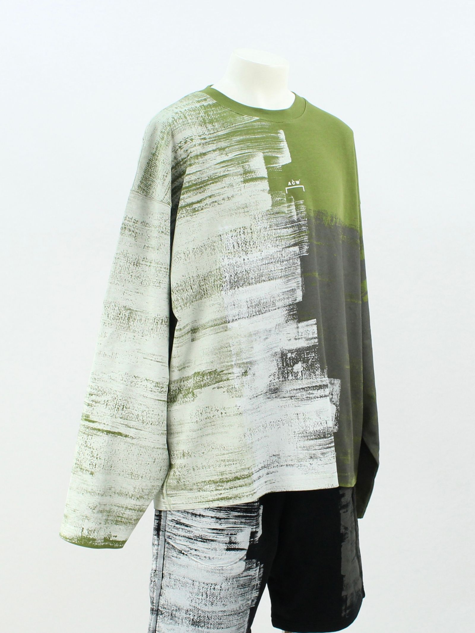 A-COLD-WALL* - ペイント ロゴ 長袖Tシャツ / MOD LUX PAINTED LS T