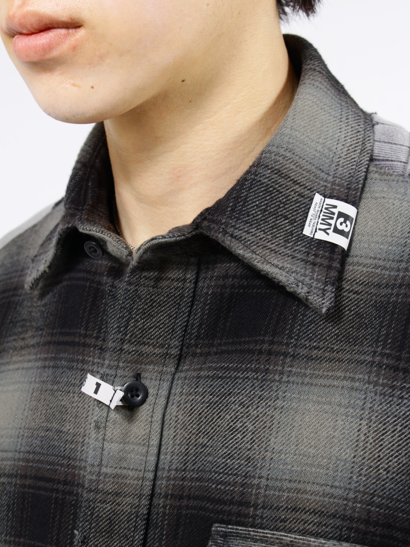 【26SS】コンバイン スウェット シャツ / COMBINED SH SWT / ブラック×グレー