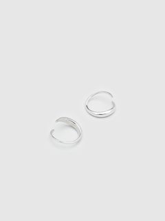 【両耳用】ミニ イヤ ループ ピアス / MINI EAR LOOP / シルバー