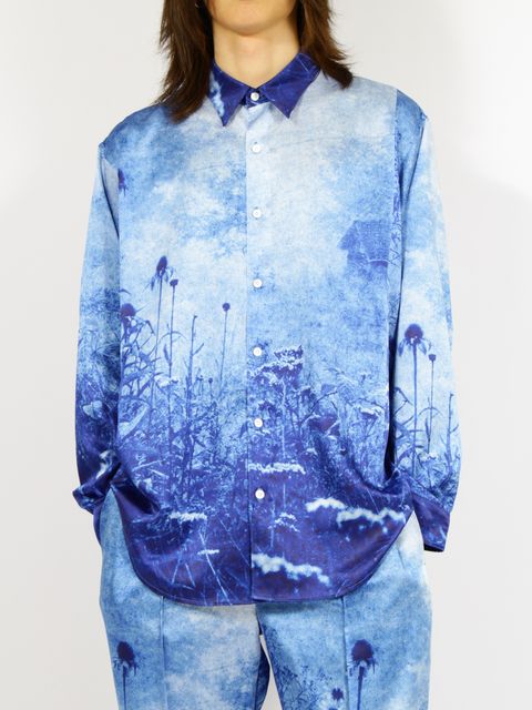 【26SS】ティム・バーバー フォトグラフ シャツ 長袖 / TIM BARBER PHOTOGRAPH SHIRT / ブルー