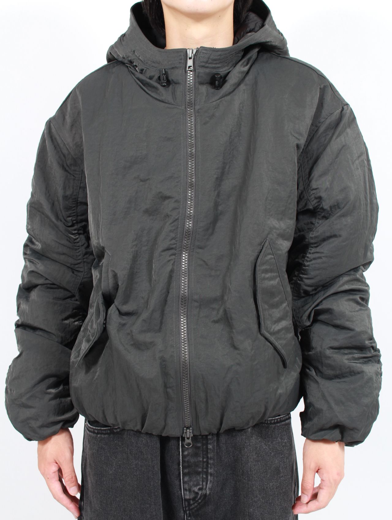 【25AW】エクスプローラー ジャケット ブルゾン / EXPLORER JACKET / DARK GREY VINTAGE NYLON(ダーク グレー)