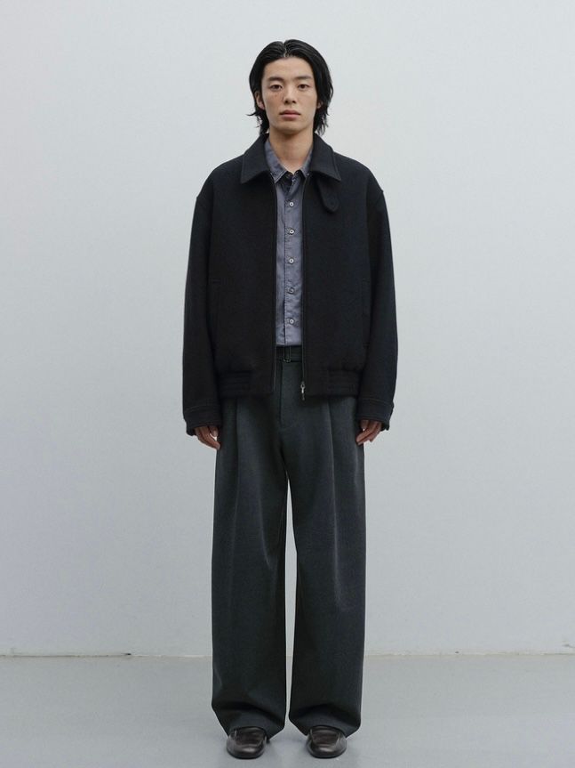 【26AW】ボリューム ブルゾン / VOLUME BLOUSON / ブラック