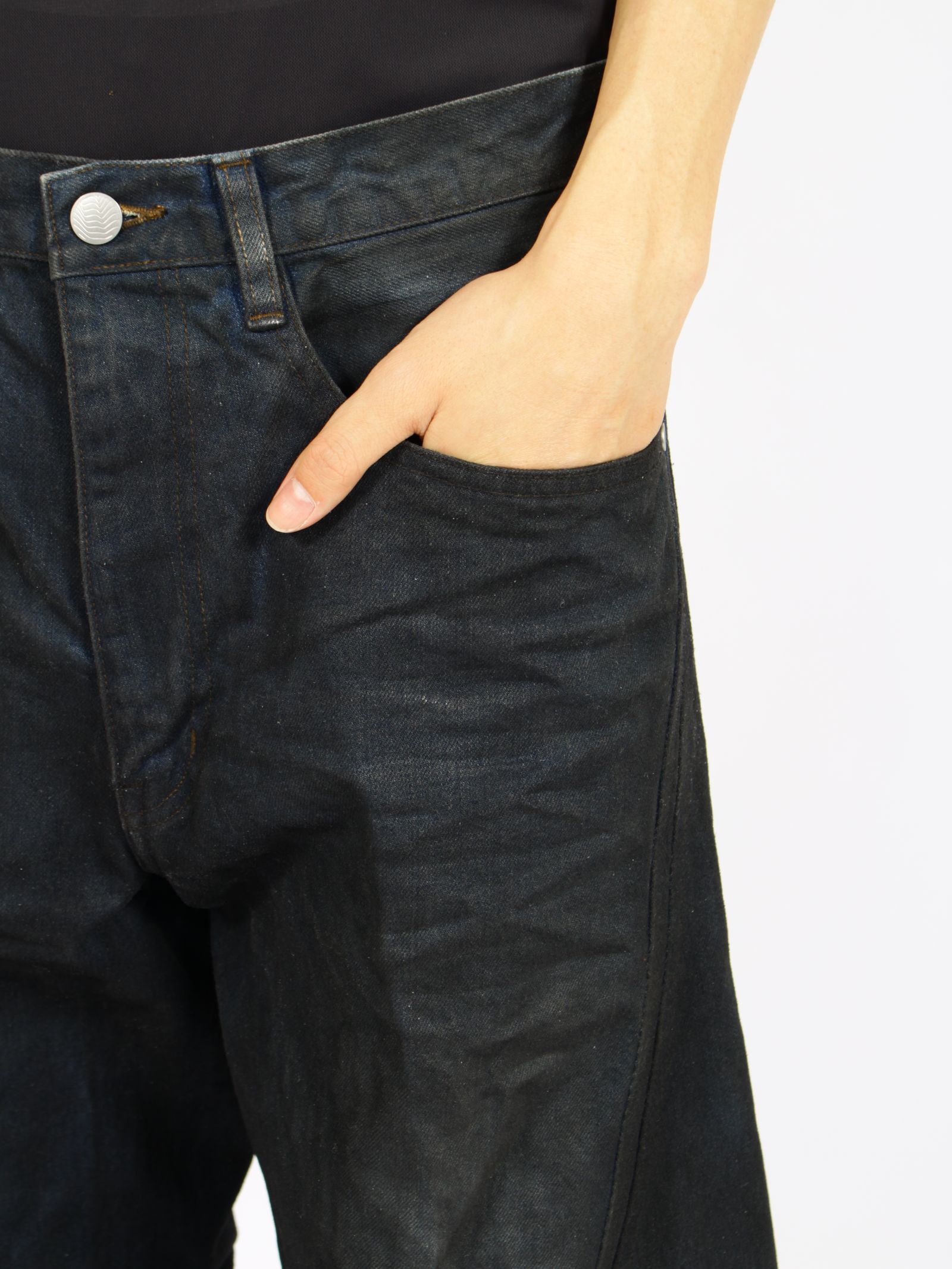 NVRFRGT - 【26AW】3D ツイステッド ワイド レッグ ジーンズ デニム