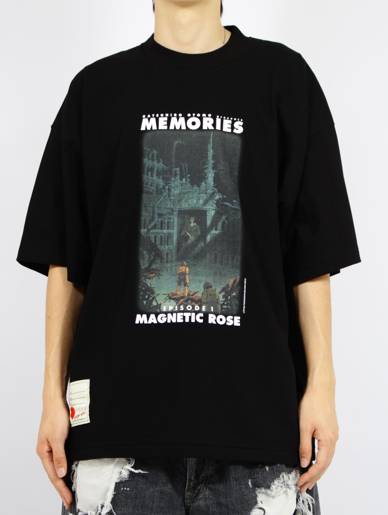 【26SS】"メモリーズ" 大友克洋 "磁気嵐" マグネットローズ Tシャツ / MEMORIES "MAGNETIC ROSE" S/SL Tee /ブラック