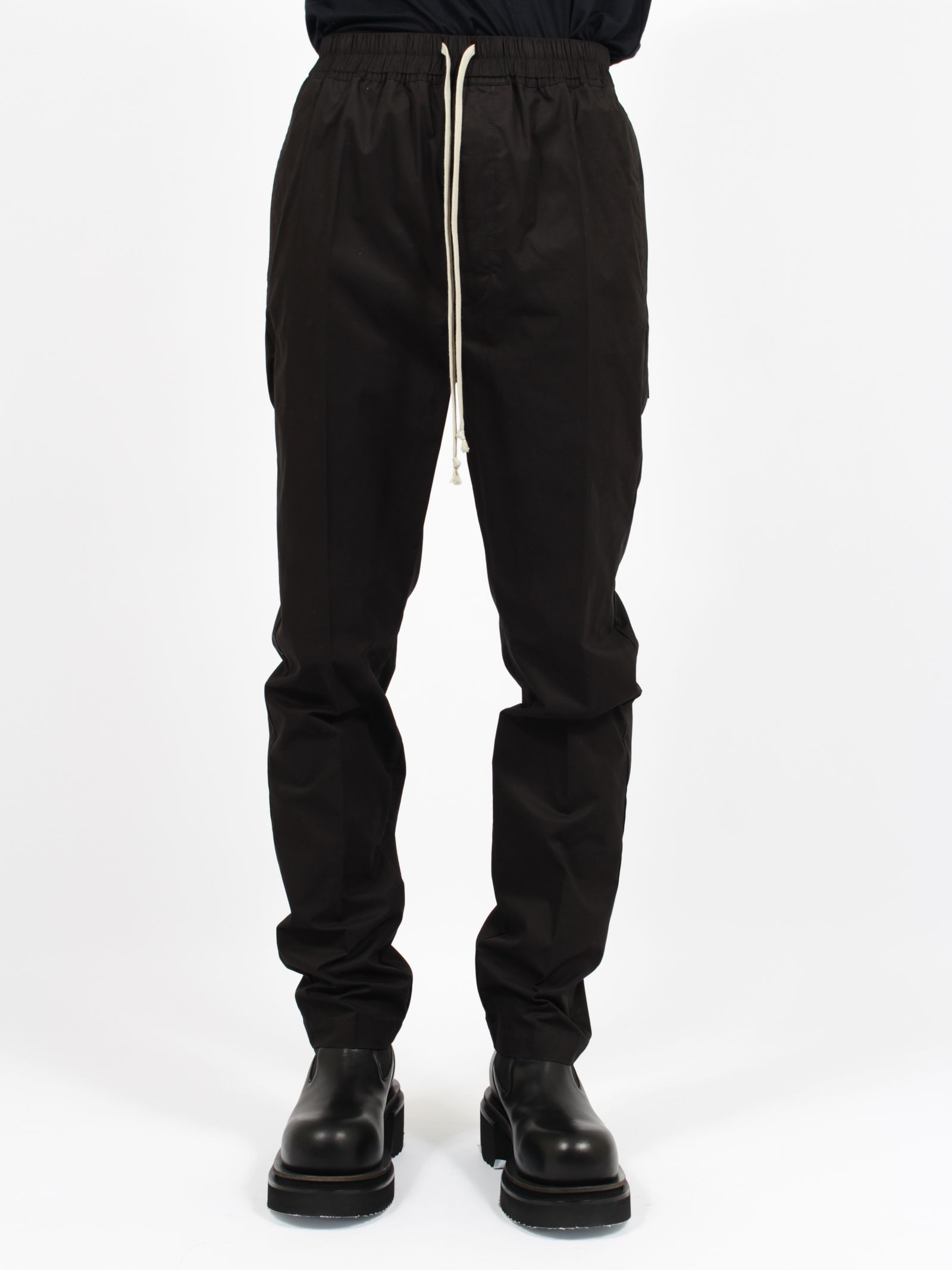 【26SS】ドローストリング スリム ロング サルエルパンツ / DRAWSTRING SLIM LONG / ブラック